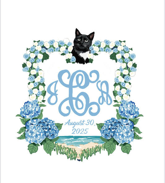 From Vows to Vintage Heirlooms: Designing Our Wedding Crest