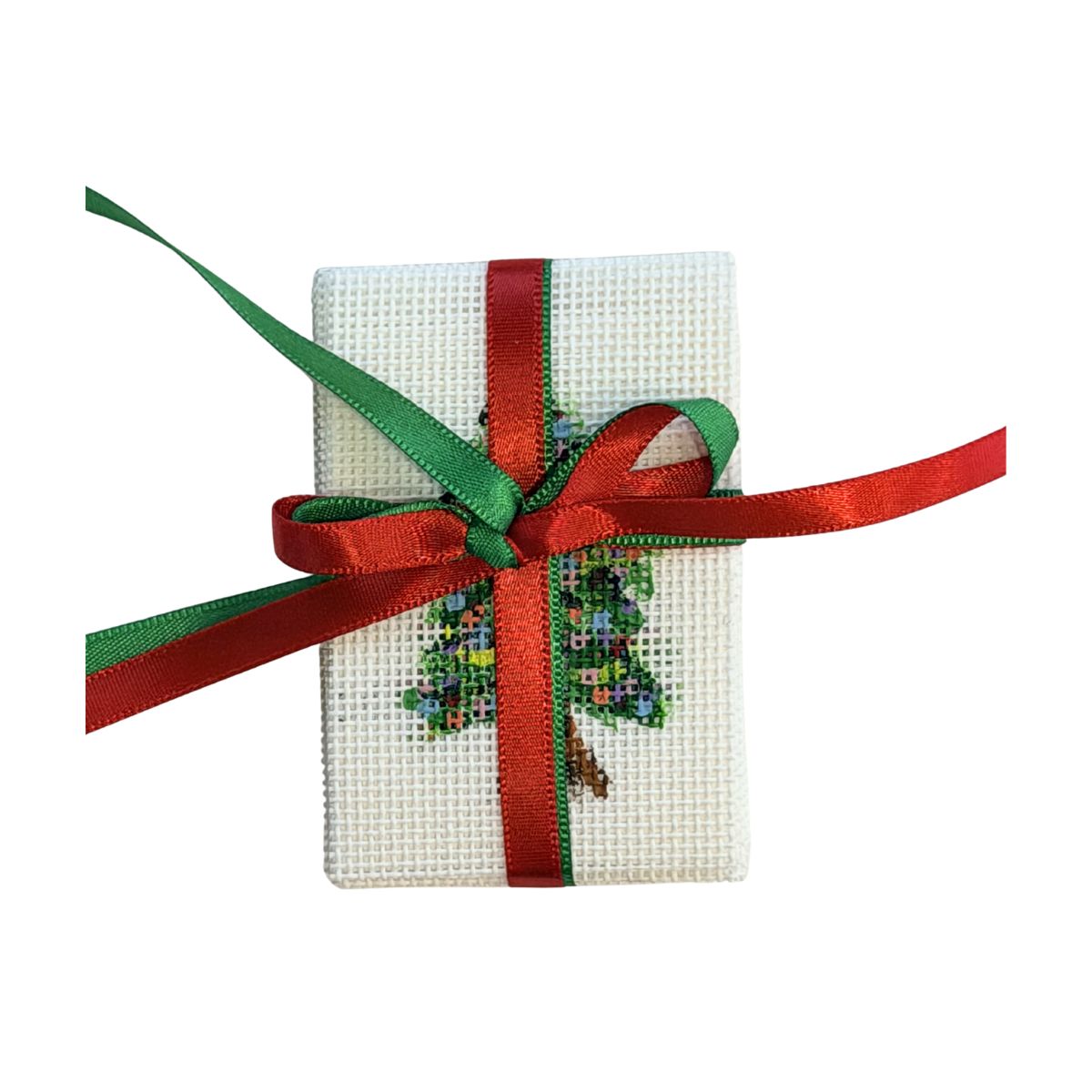 Christmas Tree Hang Tag Needlepoint Canvas