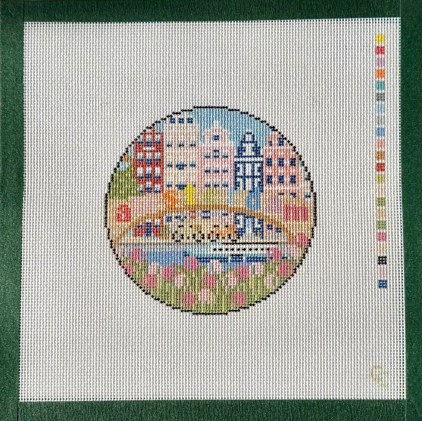 Amsterdam Travel Needlepoint Canvas